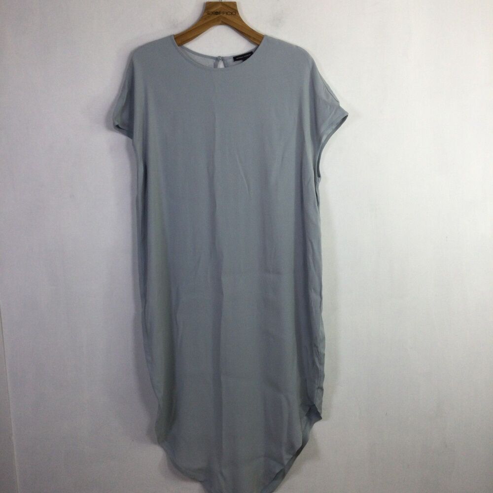 Universal Standard Women Crepe Augusta Geneva Dress Cap Sleeve Gray Size M US 2X